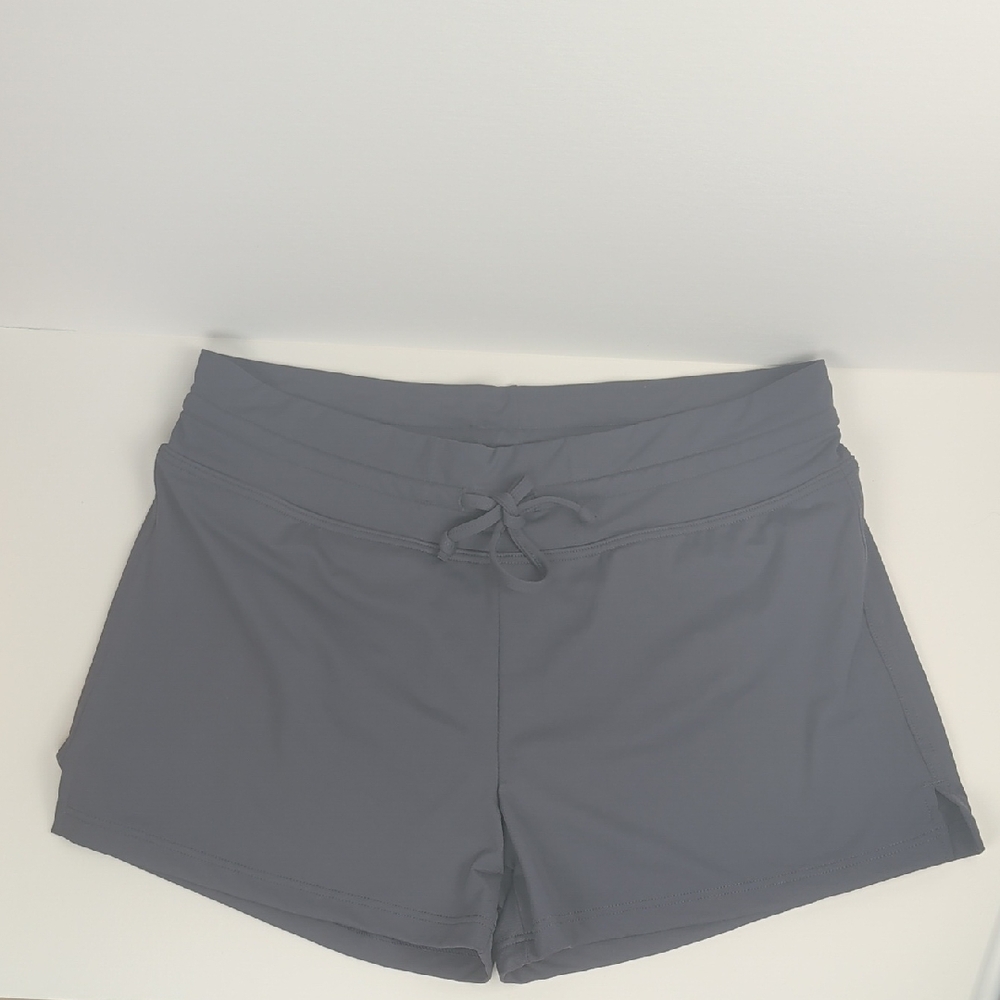 NEW Athleta Oceanside Lined Swim Shorts Gray Women's Small 739776